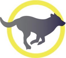 icône loup qui court